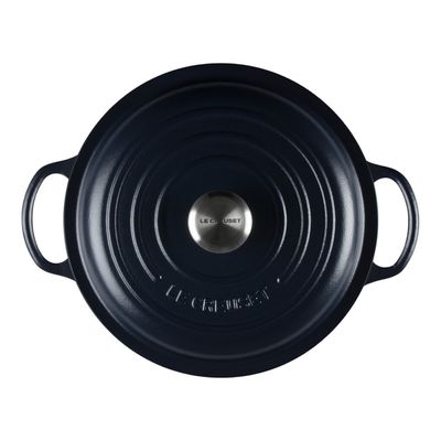 PANELA DE ENSOPADO LE CREUSET SIGNATURE EM FERRO FUNDIDO 22CM AZUL NAVY 21109225214430
