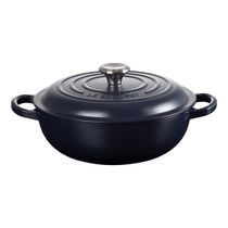 PANELA DE ENSOPADO LE CREUSET SIGNATURE EM FERRO FUNDIDO 22CM AZUL NAVY 21109225214430