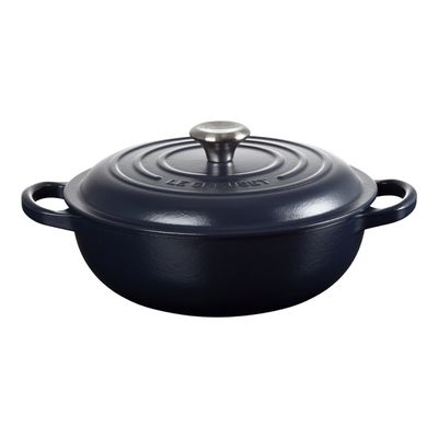 PANELA DE ENSOPADO LE CREUSET SIGNATURE EM FERRO FUNDIDO 22CM AZUL NAVY 21109225214430
