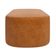 Puff Decorativo Orgânico Para Living Quarto 100cm Doha W01 Couríssimo Canela - Lyam Decor
