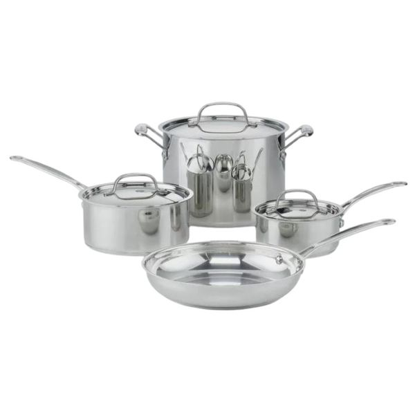 CONJUNTO CUISINART CHEF'S CLASSIC 7 PEÇAS EM AÇO INOX 77-7P1