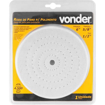 Roda De Pano Para Polimento 6" Vonder