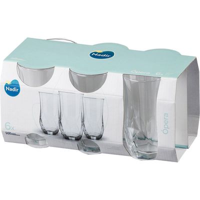 Conjunto 6 Copos Longos 360ml Nadir Figueiredo Ópera Única