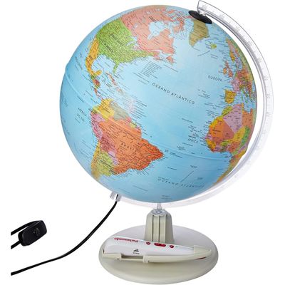 Globo Terrestre Interativo Parlamondo 30cm Luminoso - Tecnodidattica