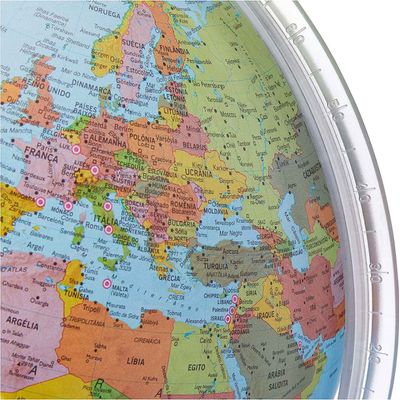 Globo Terrestre Interativo Parlamondo 30cm Luminoso - Tecnodidattica