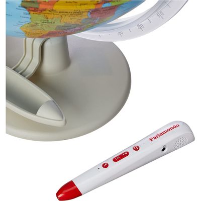 Globo Terrestre Interativo Parlamondo 30cm Luminoso - Tecnodidattica