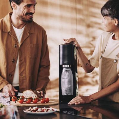 Máquina para gaseificar água Sodastream Terra preta