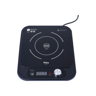 Cooktop de Indução Philco PCT10IP Digital Portátil 8 Níveis Timer 110V