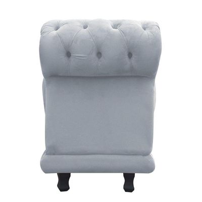 Recamier Barcelona Namoradeira Suede Cinza