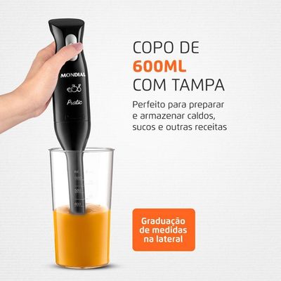 Mixer Mondial 2 Em 1 M-15-B Preto 220V