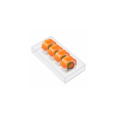 Bandeja Retangular Pequena Mini Servir Sushi Petiscos 17cm