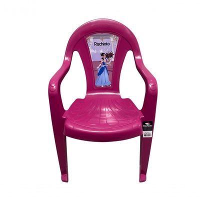 Mesa Infantil Rosa + 01 Cadeira Infantil Rischioto Kit