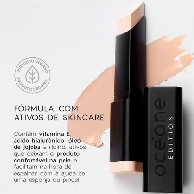 Océane Foundation Stick Base Beige - Base Em Bastão 8g