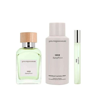 Kit Adolfo Dominguez 1993 Agua Fresca - Eau De Toilette 120ml + Desodorante 150ml + Eau De Toilette 10ml