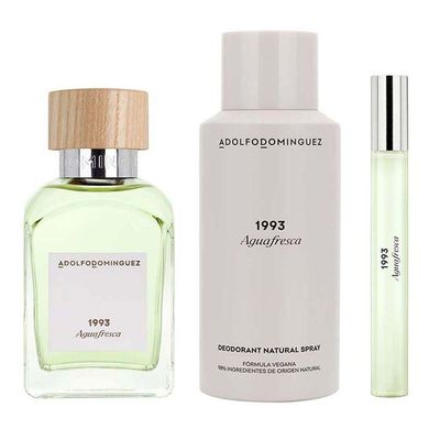 Kit Adolfo Dominguez 1993 Agua Fresca - Eau De Toilette 120ml + Desodorante 150ml + Eau De Toilette 10ml