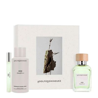 Kit Adolfo Dominguez 1993 Agua Fresca - Eau De Toilette 120ml + Desodorante 150ml + Eau De Toilette 10ml