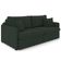 Sofá Cama Retrátil Para Sala de Estar 214cm Una K01 Veludo Verde Musgo - Lyam Decor