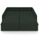 Sofá Cama Retrátil Para Sala de Estar 214cm Una K01 Veludo Verde Musgo - Lyam Decor