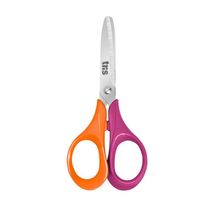 Tesoura Escolar Class Duo 13cm Tris Roxo E Laranja