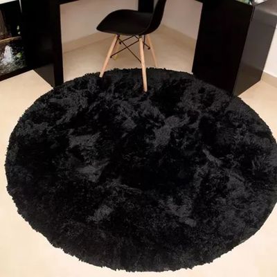 Tapete Prestigio Redondo 150cm Preto Jolitex