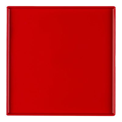 Prato Square Quadrado 27x27 Vermelho em Polipropileno
