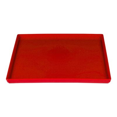 Prato Square Quadrado 27x27 Vermelho em Polipropileno