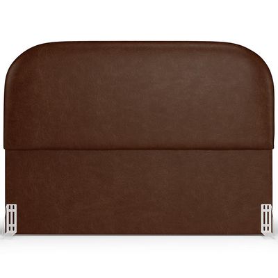 Cabeceira Cama Box Casal 140cm Orgânica Lanna W01 Couríssimo Marrom - Lyam Decor