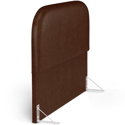 Cabeceira Cama Box Casal 140cm Orgânica Lanna W01 Couríssimo Marrom - Lyam Decor