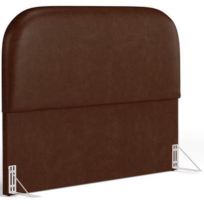 Cabeceira Cama Box Casal 140cm Orgânica Lanna W01 Couríssimo Marrom - Lyam Decor