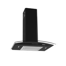 Coifa Nardelli De Parede Clean Vidro Curvo Black 60cm Preto 110V