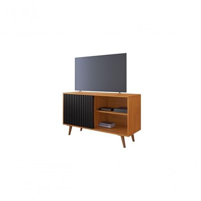 Rack Carinho 1 Porta Jacm Moveis Cinamomo-preto