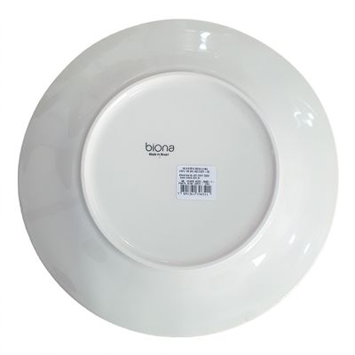Prato Raso de Cerâmica Estampa Donna Chá Das 5 26cm 6 Unidades - Biona 140514