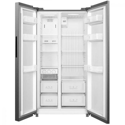 Geladeira Frost Free Side by Side 511L Inverter Smart Midea MD-RS710FGD461 Inox 110V