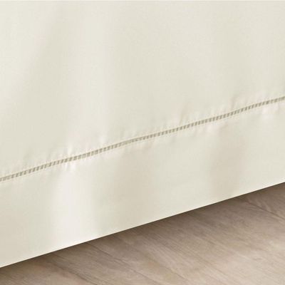 Saia Para Cama Box 200 Fios Bia Casal Padrão 01 Peça 80% Algodão 20% Poliéster - Palha