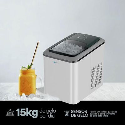 Máquina De Gelo Prata 15kg Ice Compact Emg02s 220v - Eos 220v