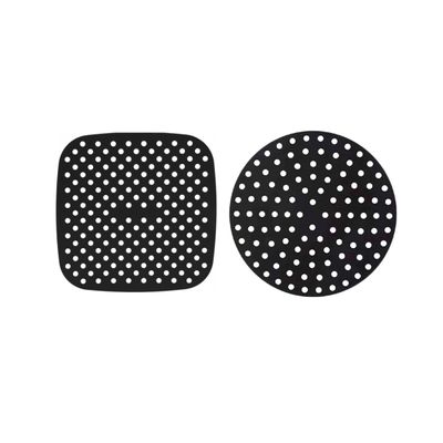 Tapete Silicone Quadrado e Redondo Air Fryer Antiaderente