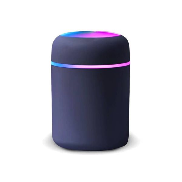 Umidificador Azul Aromatizador USB 300ml Ultrassônico Led