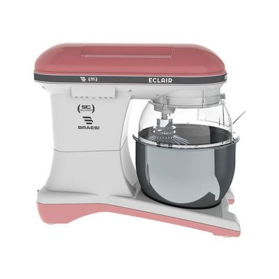 Batedeira Planetária Eclair 10 Velocidades 5l 1500w Bp-500 Rosa Bivolt - Braesi