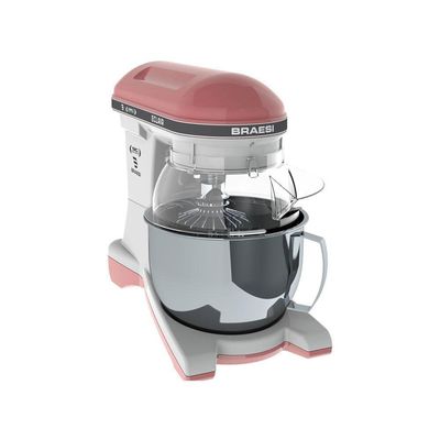 Batedeira Planetária Eclair 10 Velocidades 5l 1500w Bp-500 Rosa Bivolt - Braesi