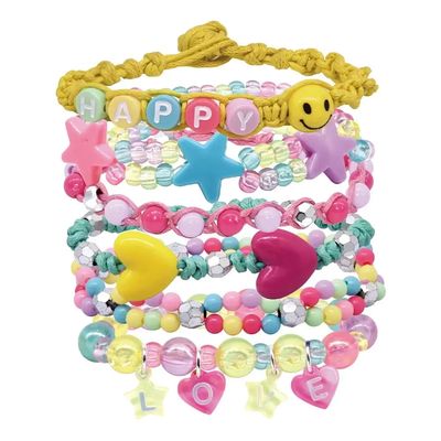 Maleta Plus Biju Collection Miçangas Rosa e Azul - DMTOYS