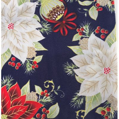 Capa Almofada com Ziper 43x43cm Natal Ju Decor Preta