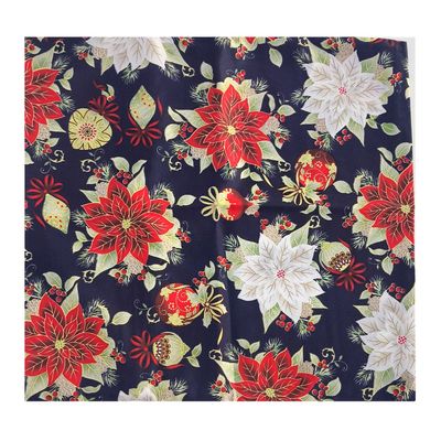 Capa Almofada com Ziper 43x43cm Natal Ju Decor Preta