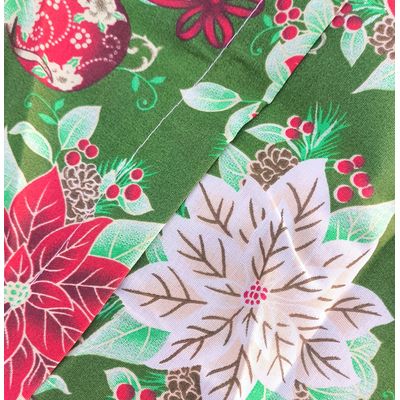 Capa Almofada com Ziper 43x43cm Natal Ju Decor Preta