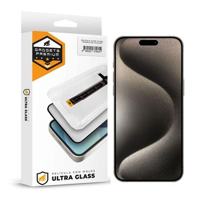 Película para iPhone 15 Pro - Ultra Glass - Preta - Gshield