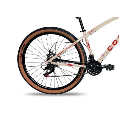 Bicicleta Aro 29 Colli Vancouver Confort 21 Marchas Freio A Disco Bege Retrô