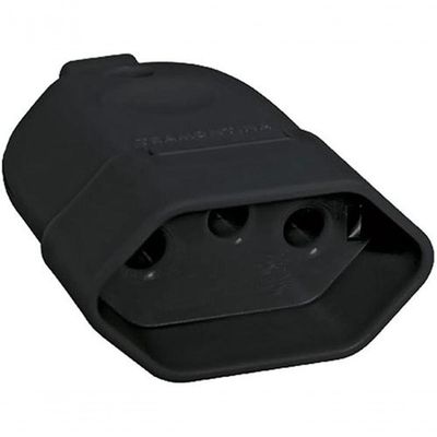 Plugue Fêmea 2p+t 20a 250v Preto - Tramontina
