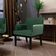 Kit 02 Poltronas Decorativas Sala de Estar Base Preto Beatriz W01 Facto Verde Musgo - Lyam Decor