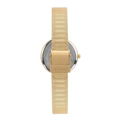 Relógio Technos Feminino Ref: 2035ndb/1k Elegance Mesh Dourado