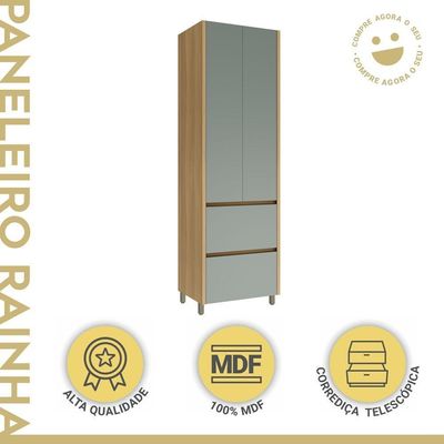 Paneleiro 2 Portas 2 Gavetas 70cm 100% Mdf Rainha