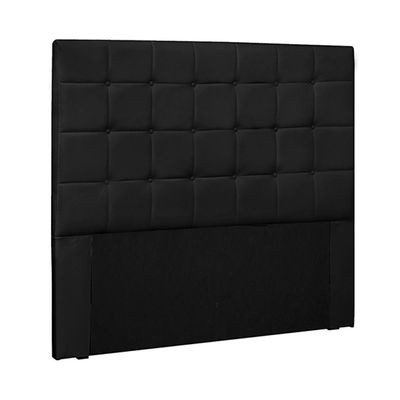 Cabeceira Decorativa Queen Size 1,60M Tropea PU Preto - Gran Belo